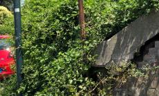 "Il muro di contenimento  del sottopasso ferroviario tra Via Bernini e Via Buffolara è pericoloso"