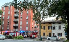 Intervento dei vigili del fuoco e dei carabinieri in Viale dei Mille