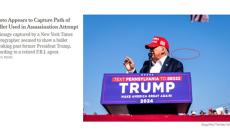 E' virale la foto del Nyt con il proiettile che sfiora Trump