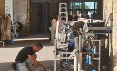 C'è aria di crime in città:  in Pilotta stanno montando il set per girare la fiction  "Estranei" della Rai - Foto