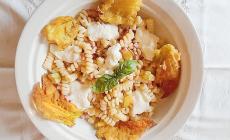 Fusilli con  zucchine e prosciutto  