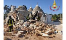 Esplosione in un trullo: c'erano 4 persone, morto l'uomo sotto le macerie