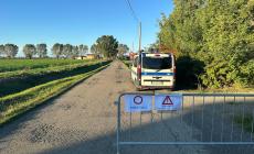 Vento forte, strada chiusa a Roncole Verdi. Blackout a Busseto 