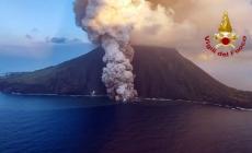 Esplosione nel cratere nord dello Stromboli