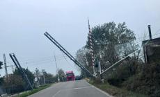 Cade un palo nei pressi del passaggio a  livello a Busseto, tragedia sfiorata