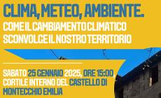 Si parla di cambiamenti climatici con Giulio Torri e Fausto Tomei al castello di Montecchio Emilia 