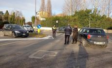 Noceto,  scontro tra due auto all'incrocio di via  Gandiolo