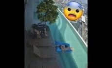 Bangkok, si rilassano nella piscina del rooftop, poi la scossa di terremoto: l'acqua delle piscine sui tetti dei grattacieli cade in strada a cascata