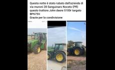 Rubato un altro trattore in provincia: ladri in azione (questa volta) a Sanguinaro