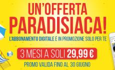 Abbonati a 29,99€ per 3 mesi al nostro giornale