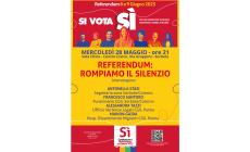 "Referendum: rompiamo il silenzio", il 28 maggio al Centro Civico incontro sui quesiti dell'8 e 9 giugno