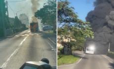 Autobus in fiamme a Taneto: tragedia sfiorata per una trentina di studenti - Video