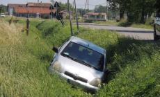 Incidente a Busseto, auto fuori strada 