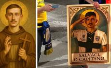  I santini formato poster di Del Prato e Ondrejka per la salvezza: da Bergamo a piazza Garibaldi