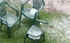 Temporale nella Bassa:  grandinata a Diolo - Foto