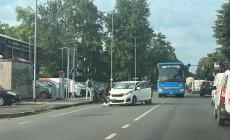 Scontro auto-moto a Corcagnano questa mattina: un ferito