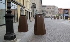 Installate le nuove fioriere  in via Cavour