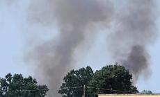 Incendio in golena del Po a Pieveottoville: colonna di fumo visibile da lontano - Le foto