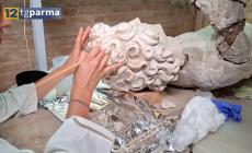 Restaurate sculture del '600 al Teatro Farnese di Parma - Video