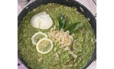 Risotto cremoso al pesto, che bontà 
