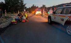 Un auto si scontra con una moto a Bardi: centauro trasportato all'ospedale in elisoccorso 