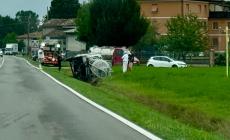 Camioncino nel fosso a Vicomero: un ferito 