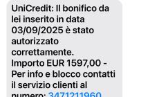 Truffatori sempre al lavoro: attenti all'sms del bonifico