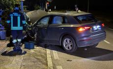 Frontale tra due auto a Gaione,  scontro violento ma feriti lievi: via Montanara chiusa per alcune ore- Foto