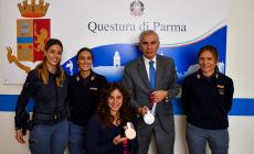 L&rsquo;Atleta paraolimpica Giulia Ghiretti ricevuta dal Questore 