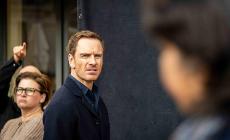 L&rsquo;attore Michael Fassbender  in centro  per girare lo spot di Acqua di Parma- Foto e Video 