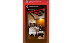 Sabrina Impacciatore posta la pagina della Gazzetta nelle sue storie, poi  le foto ai Due Platani insieme a Fassbender - Foto