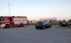 Scontro auto-moto a Diolo: un ferito 