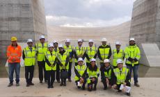 Tecnici giapponesi visitano il cantiere della cassa di espansione del Baganza - Video 