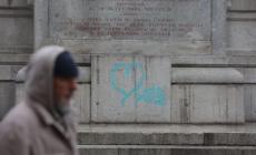 Imbrattato il monumento dedicato a Verdi