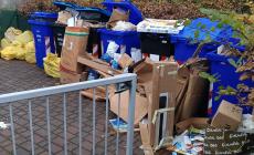 Quartiere Eurosia: mancato ritiro dei rifiuti-  Foto 