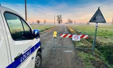 Grave cedimento stradale,  chiusa strada Cantarana a Busseto