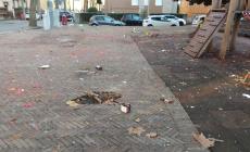 Quel che resta dei botti... in via Milano. Le foto di un lettore 