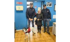 La cagnetta Luna torna a casa grazie alla Polfer