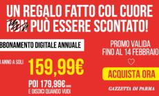 Offerta di San Valentino: abbonamento digitale alla Gazzetta per 1 anno a soli 159.99&euro;