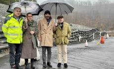 Frana di  Saliceto: avviato uno studio approfondito per preparare gli interventi. Sopralluogo di Provincia e Comune