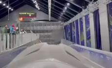 Il video delle prime prove sulla nuova pista da bob di Cortina