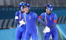 Pattinaggio di velocit&agrave;: oro dell'Italia nell'inseguimento a squadre