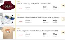 Sanremo, dal cappello di J-Ax agli occhiali di Dargen: all'asta gli oggetti degli artisti

