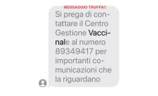 "Contattare il centro vaccinale". Tornano gli sms truffa, l'Ausl di Parma avverte: "Non rispondere n&eacute; richiamare" 