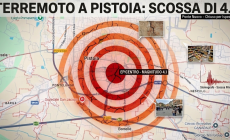 Scossa di magnitudo 4.1 a Pistoia: epicentro a 7 km, avvertita fino a Firenze 