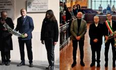 Festivit&agrave; pasquali, visita del vescovo in questura, municipio e Provincia