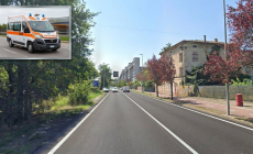 Incidente in viale Europa: 28enne in bicicletta finisce contro un albero. Trasportato al Maggiore