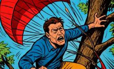 Paura a Pastorello: un uomo con il parapendio &egrave; rimasto impigliato tra gli alberi