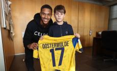  Oosterwolde ha regalato la sua maglia al piccolo Stefano - Foto e video