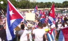 Usa, a Miami manifestazione di solidarieta' alle proteste a Cuba